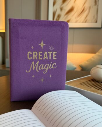 Purple Velvet Notebook - 80 pages - Create Magic